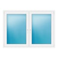 Zweiflügeliges Fenster 170x123 cm Weiß