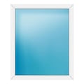 Festverglasung 110x132 cm Weiß