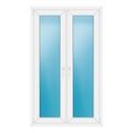 Zweiflügeliges Fenster 102x170 cm Weiß