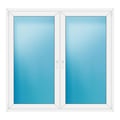 Zweiflügeliges Fenster 178x170 cm Weiß