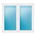 Zweiflügeliges Fenster 160x146 cm Weiß