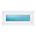Fenster 98x44 cm Weiß