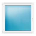 Fenster 137x132 cm Weiß