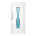 Aluminium Haustür 102x219 cm Verkehrsweiß RAL 9016 Prezo Top 05 