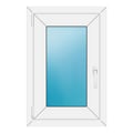 Fenster 52x78 cm Weiß