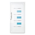 Aluminium Haustür 100x200 cm Verkehrsweiß RAL 9016 Prezo Top 18 