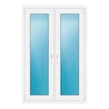 Zweiflügeliges Fenster 100x150 cm Weiß