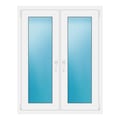 Zweiflügeliges Fenster 100x127 cm Weiß
