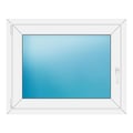 Fenster 97,5x77,5 cm Weiß