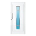 Aluminium Haustür 100x215 cm Verkehrsweiß RAL 9016 Prezo Top 01 