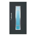 Aluminium Haustür 110x208 cm Anthrazitgrau RAL 7016 Prezo Top 01 