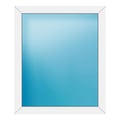 Festverglasung 98x116 cm Weiß