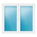 Zweiflügeliges Fenster 163x148,5 cm Weiß