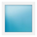 Festverglasung 86x86 cm Weiß