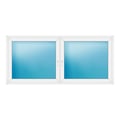 Zweiflügeliges Fenster 232x106 cm Weiß