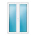 Zweiflügeliges Fenster 120x175 cm Weiß