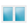 Zweiflügeliges Fenster 169x119 cm Weiß