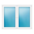 Zweiflügeliges Fenster 166x135 cm Weiß