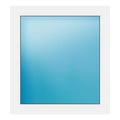Festverglasung 80x87 cm Weiß