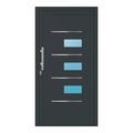 Aluminium Haustür 108x206 cm Anthrazitgrau RAL 7016 Prezo Top 18 