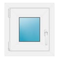 Fenster 44x47 cm Weiß