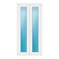 Zweiflügeliges Fenster 82x170 cm Weiß