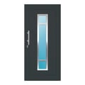 Aluminium Haustür 102x214 cm Anthrazitgrau RAL 7016 Prezo Top 01 