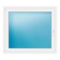 Fenster 121x107 cm Weiß