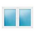 Zweiflügeliges Fenster 164x114 cm Weiß