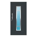 Aluminium Haustür 100x206 cm Anthrazitgrau RAL 7016 Prezo Top 01 