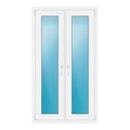 Zweiflügeliges Fenster 88x156 cm Weiß