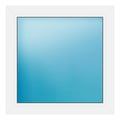 Festverglasung 78x78 cm Weiß