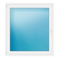 Fenster 126x137 cm Weiß