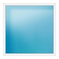Festverglasung 162x162 cm Weiß