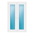 Zweiflügeliges Fenster 86x136 cm Weiß