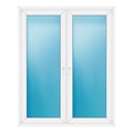 Zweiflügeliges Fenster 144x178 cm Weiß