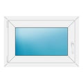 Fenster 86x58 cm Weiß