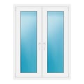 Zweiflügeliges Fenster 102,5x135 cm Weiß