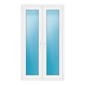 Zweiflügeliges Fenster 100,7x175 cm Weiß