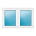 Zweiflügeliges Fenster 150x96 cm Weiß