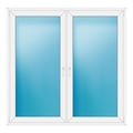 Zweiflügeliges Fenster 172x170 cm Weiß