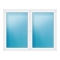 Zweiflügeliges Fenster 200x156 cm Weiß