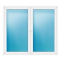 Zweiflügeliges Fenster 198x178 cm Weiß