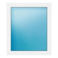 Festverglasung 84x98 cm Weiß