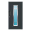 Aluminium Haustür 108x214 cm Anthrazitgrau RAL 7016 Prezo Top 01 