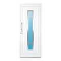 Aluminium Haustür 90,5x219 cm Verkehrsweiß RAL 9016 Prezo Top 01 