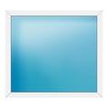 Festverglasung 140x126 cm Weiß
