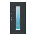 Aluminium Haustür 98x200 cm Anthrazitgrau RAL 7016 Prezo Top 01 