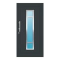 Aluminium Haustür 101x202 cm Anthrazitgrau RAL 7016 Prezo Top 01 