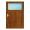 Nebeneingangstür 120x180 cm Golden Oak genarbt 1/3 Glas